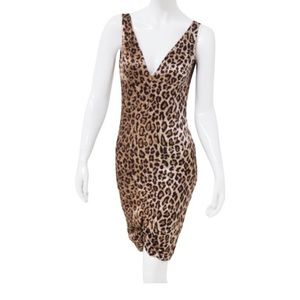 Sale! D&G Dolce and Gabbana Vintage Leopard Mini Dress size 38